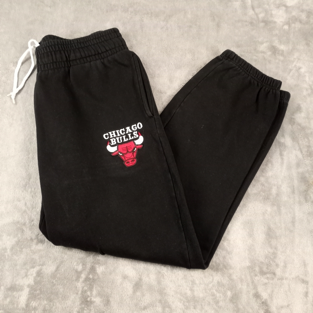 NBA Chigicago Bulls  Sweatpants Joggers Black Size Large